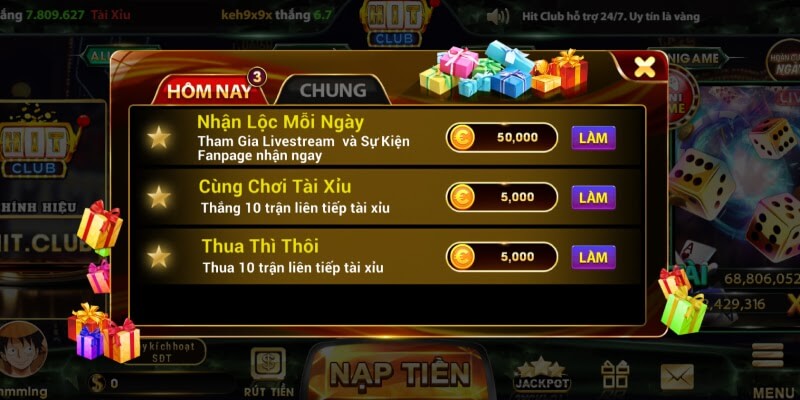 Đăng ký Hitclub sẽ mang về rất nhiều phần quá giá trị cho người chơi