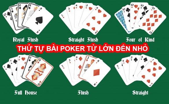 Giới thiệu cách xếp hạng bài Poker